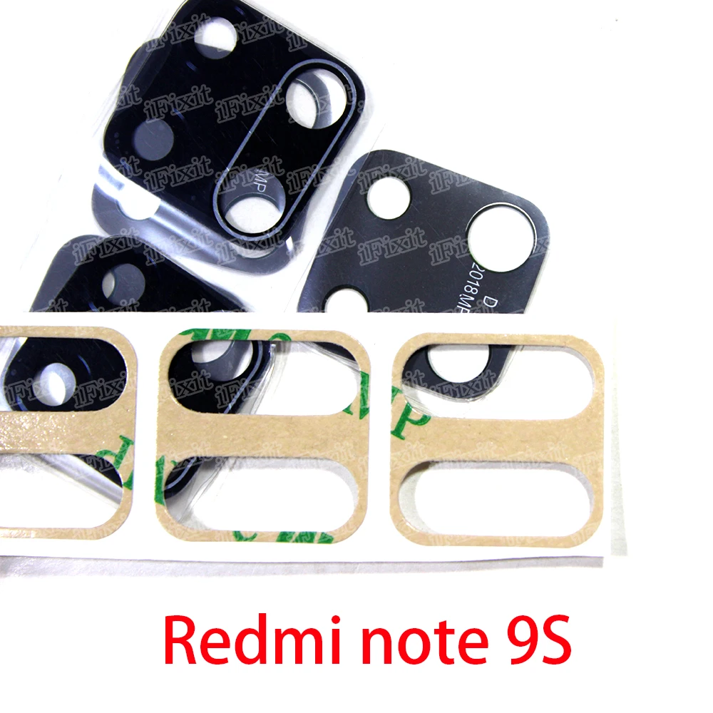 

10pcs Back Rear Camera Lens Glass Cover Replacement For Xiaomi Redmi Note 9 pro 9S 10S Redmi 10