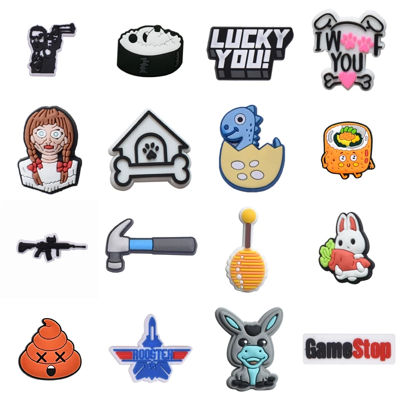 

Packs Wholesale Bulk Shoes Accessories Set Jeans Boy Girl Men Decorations for Crocs Shoe Charms Kids Para Pins Women Charm Gifts