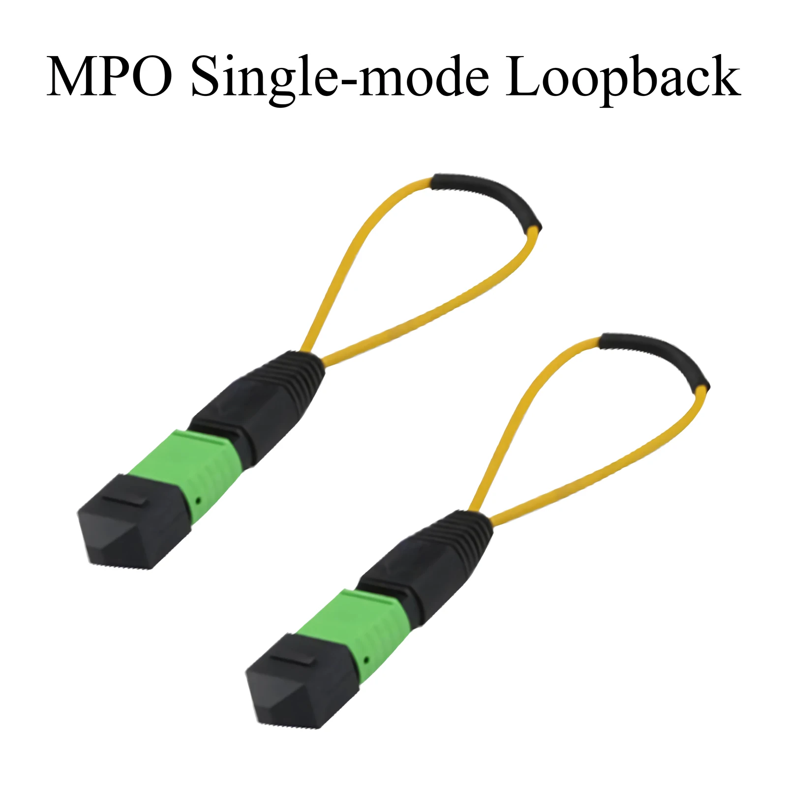 1PCS MPO/MTP Fiber Optic Loopback Female Single Mode OM3 OM4 Adapter 8/12/24 Cores Loop Fiber Optical Tester Plug Connector