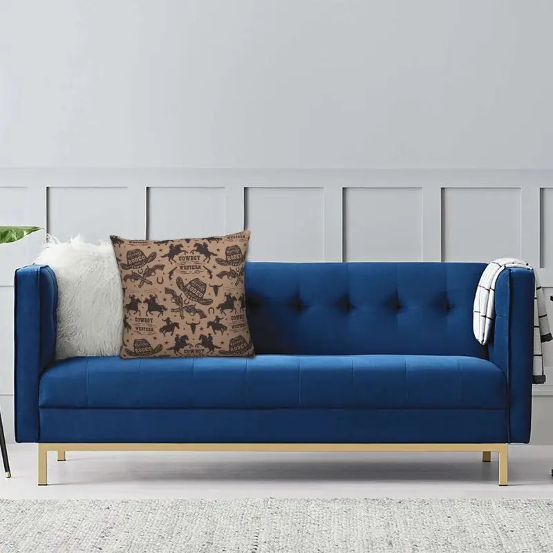 Роскошная наволочка для подушки в Западном ковбойском стиле 40*40 см Полиэстеровая