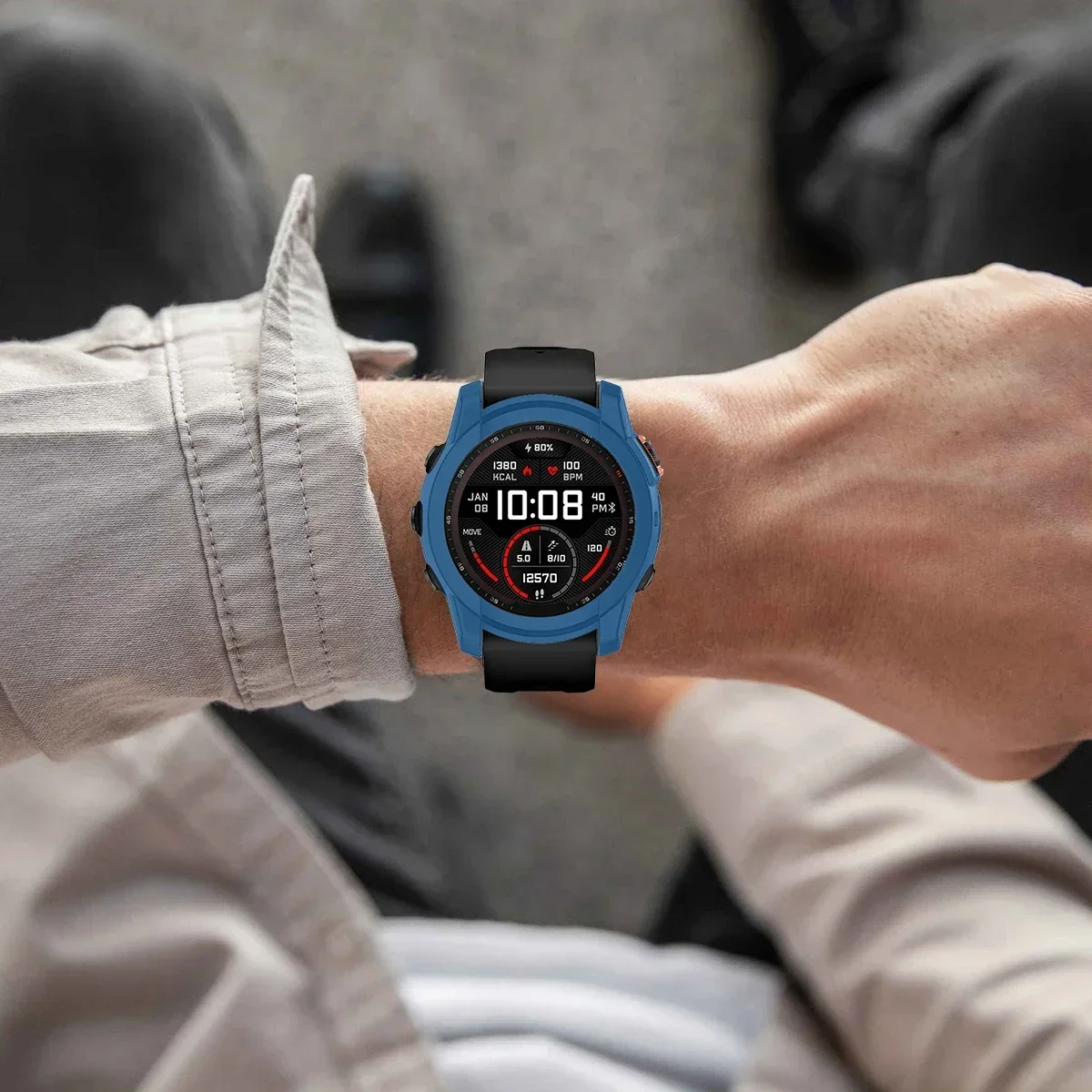 Защитный чехол из ТПУ для смарт-часов Garmin Fenix 7X Мягкий защитный аксессуары