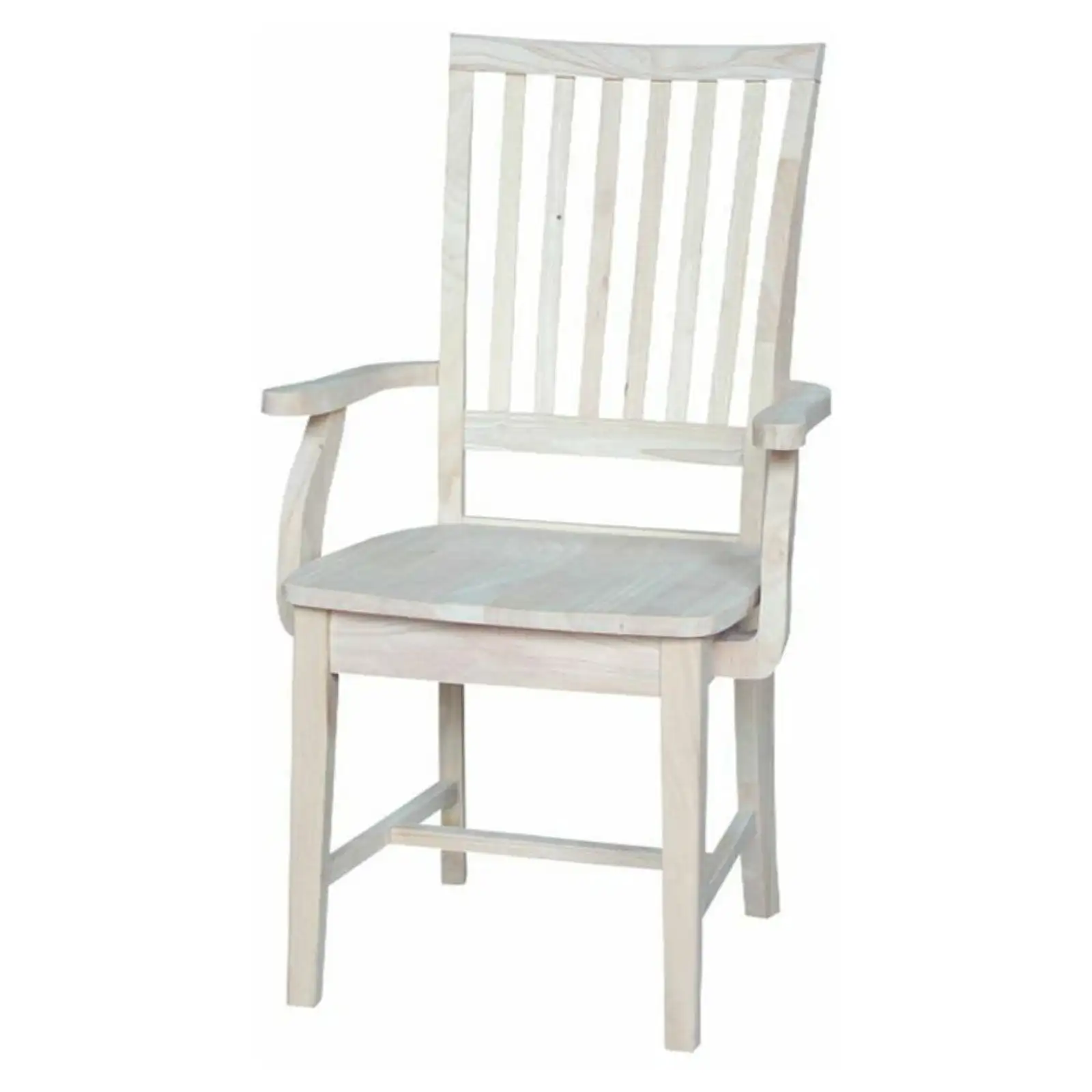 

International Concepts Wood Mission Side Chair with Arms - 39.2"H