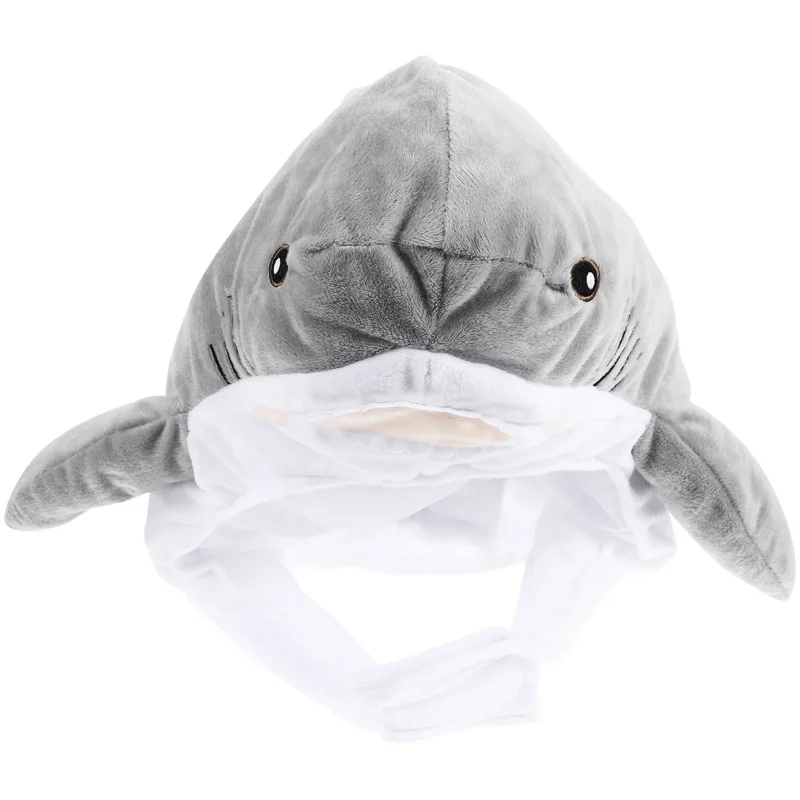 

Costume Hats For Adults Cartoon Animals Funny Party Shark Headgear Plush Novelty