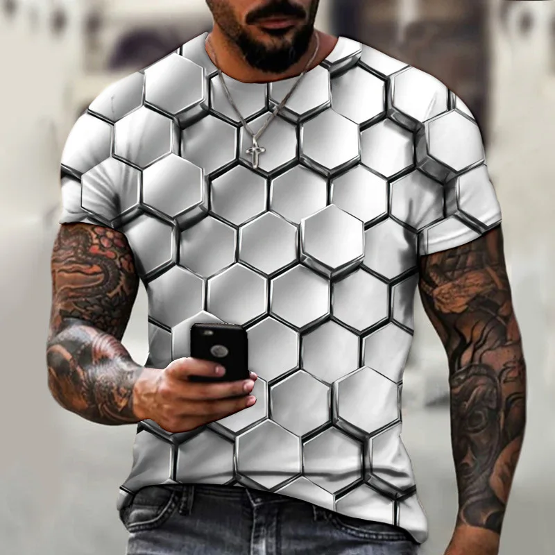 

New 3D T Shirt For Men Fashion Hip Hop O-neck Short Sleeve Tops Abstract Harajuku Family wear Oversized Tees Shirt kids Clothing
