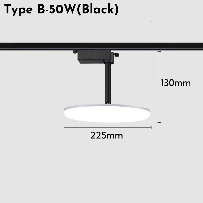 

Трековый светильник Khelse круглой формы 24/36/50Вт белый/черный
