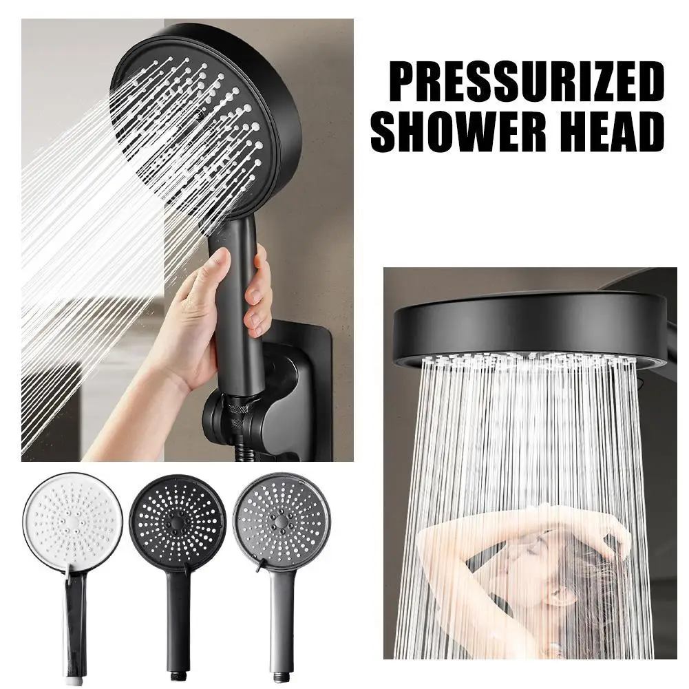 

Water Saving Shower Head 5 Mode High Pressure Turbo Shower Adjustable Water Massage Eco Shower Bathroom Accessories
