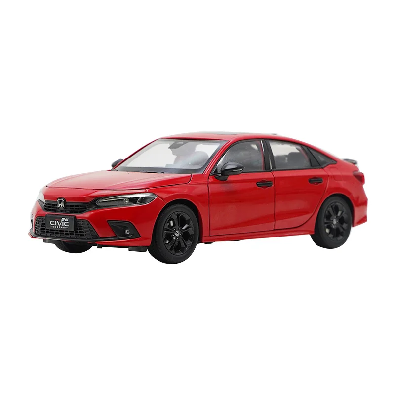 

1:18 оригинальная Honda New Civic onxi Generation 2022 Коллекционная модель автомобиля из сплава, орнамент, подарок