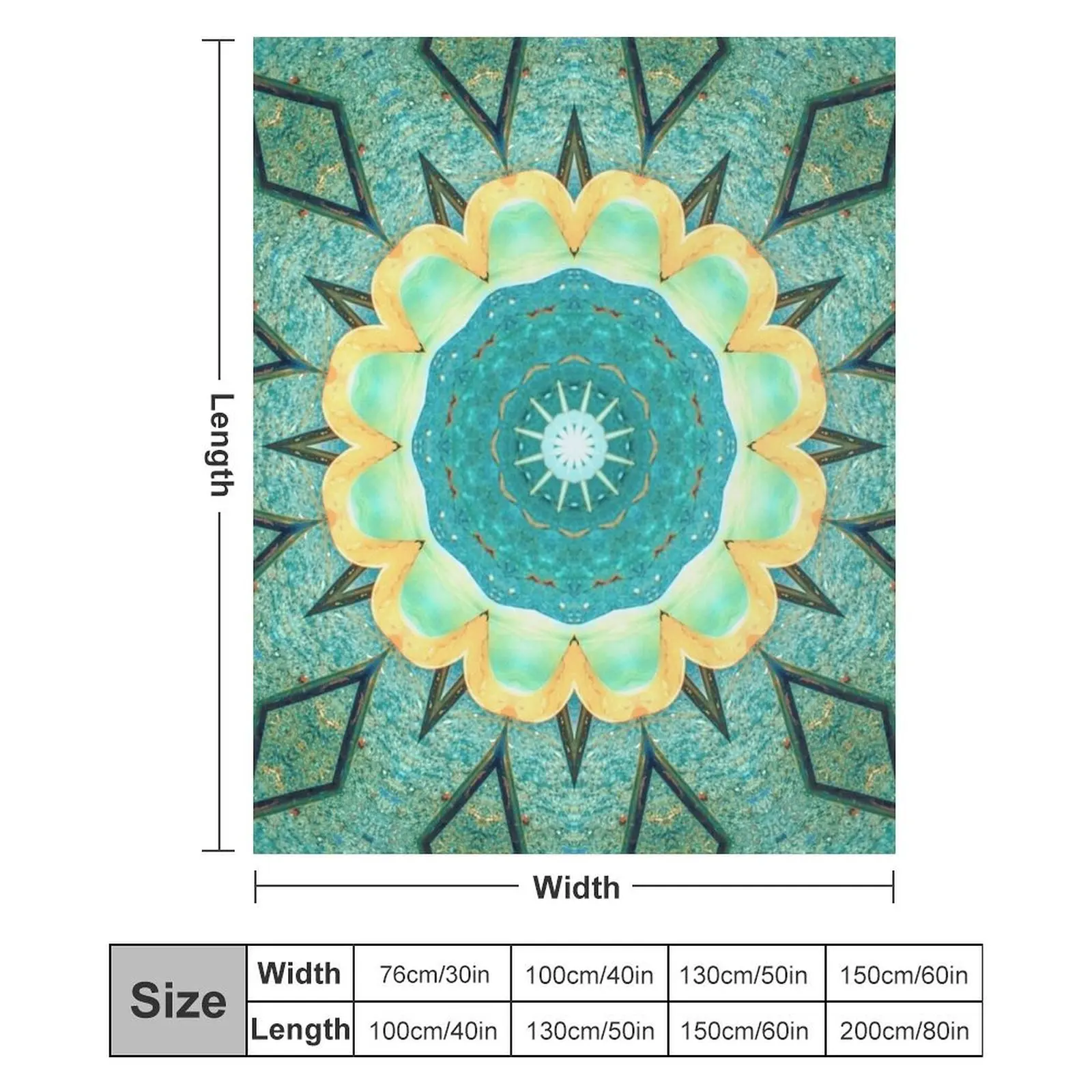Новое геометрическое абстрактное цветочная мандала с 12-лепестками одеяло Polar Baby