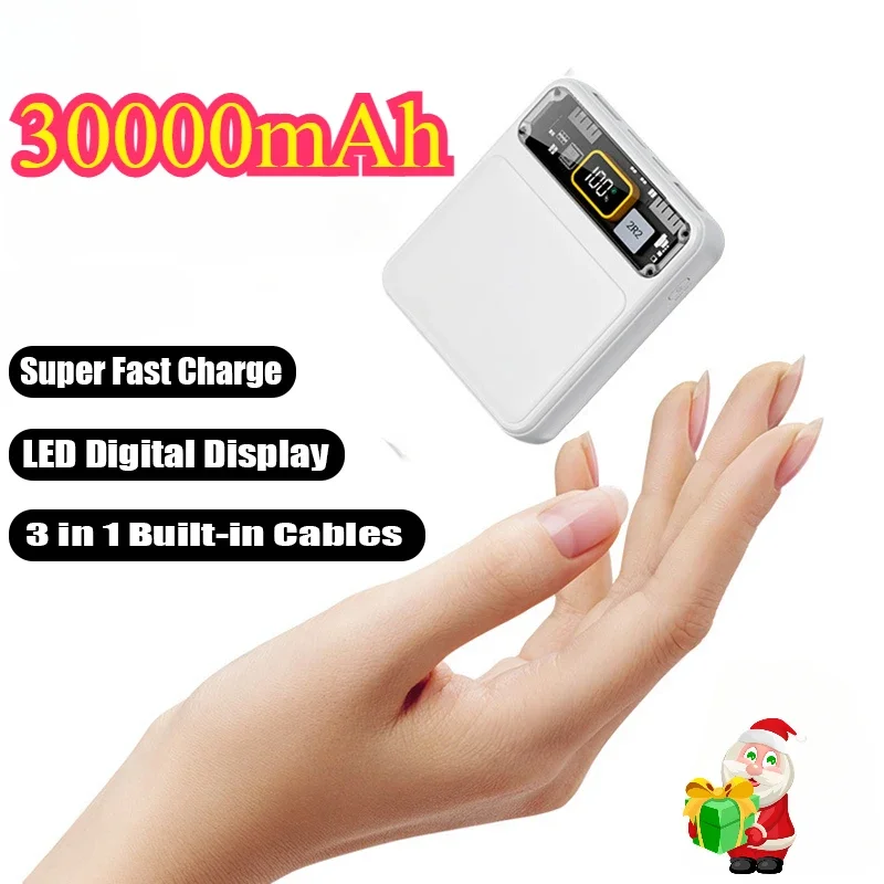 Power Bank 30000 мАч Портативное зарядное устройство для телефона Быстрая зарядка