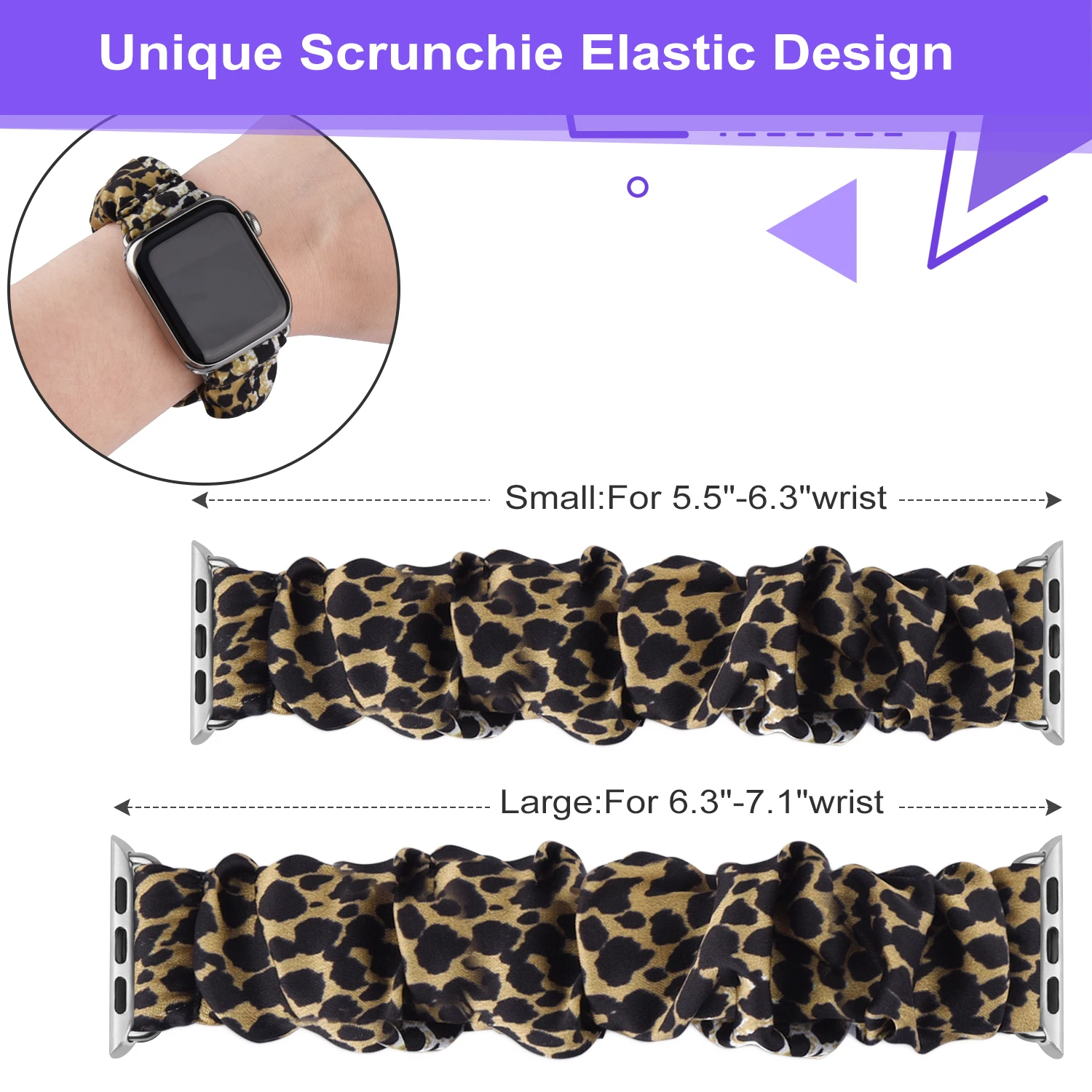 10pcs Elastic Scrunchie Strap For Apple Watch Series Ultra 49mm 8 7 SE 6 5 4 3 2 1 Band For iWatch 38mm 42mm 40mm 44mm 41mm 45mm