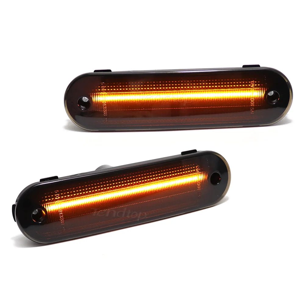 4 шт. дымчатые линзы янтарного цвета передние красные задние светодиодные