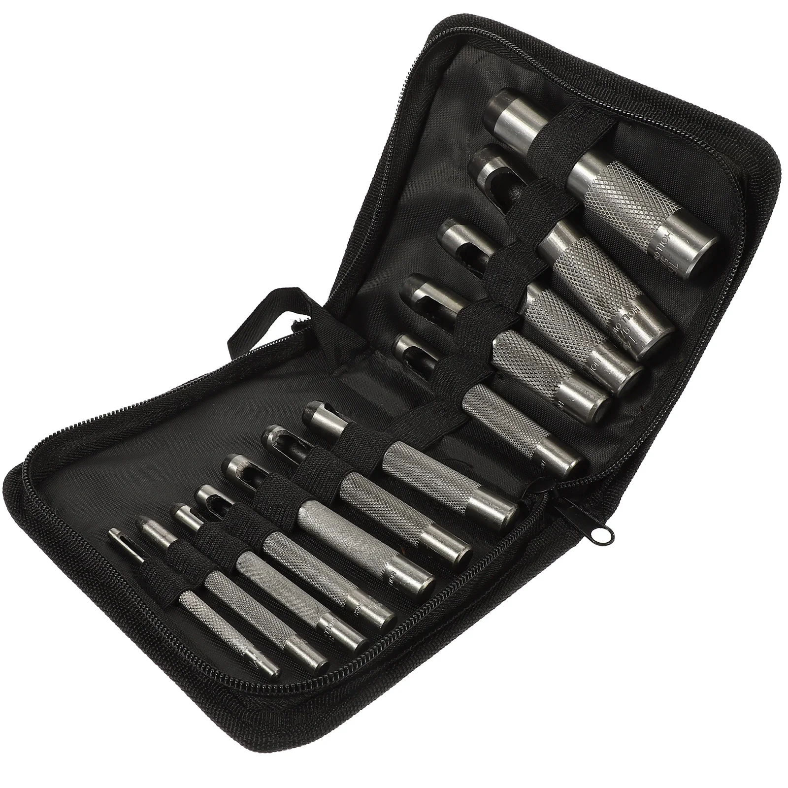 

12 PCS Watch Band Hole Punch Belt Hollow Strap Tool Puncher Sets Working Tools Kit Punching