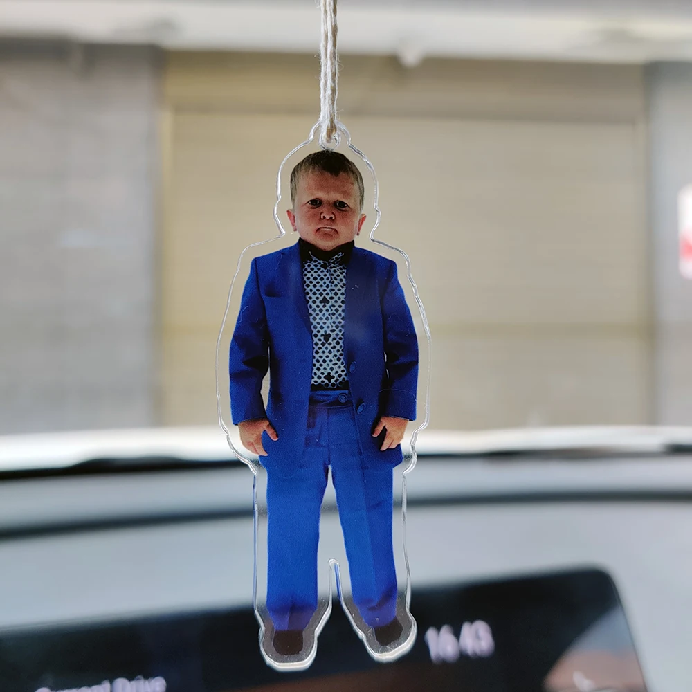 Hasbulla Magomedov Meme Acrylic Keychain Cute Mini Khabib Hasby Figure Key Holder Bag Car Hanging Decoration