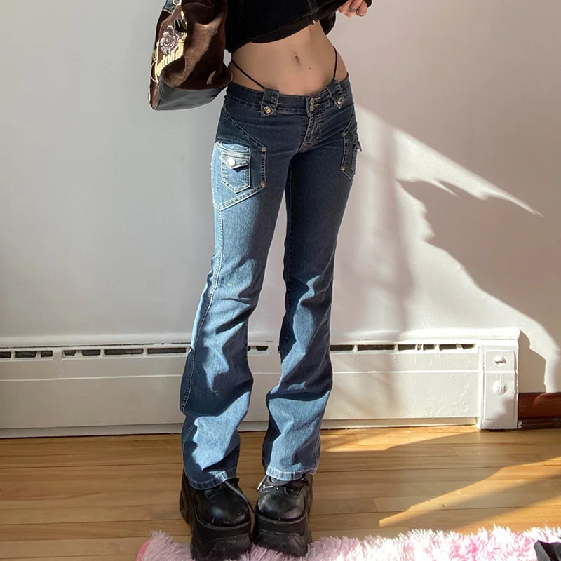 2021 Women's Hot Girl Style Slim Low Waist Elastic Jeans Clothing Manufacturers Custom Solid Female Ladies Skinny Jeans Pants