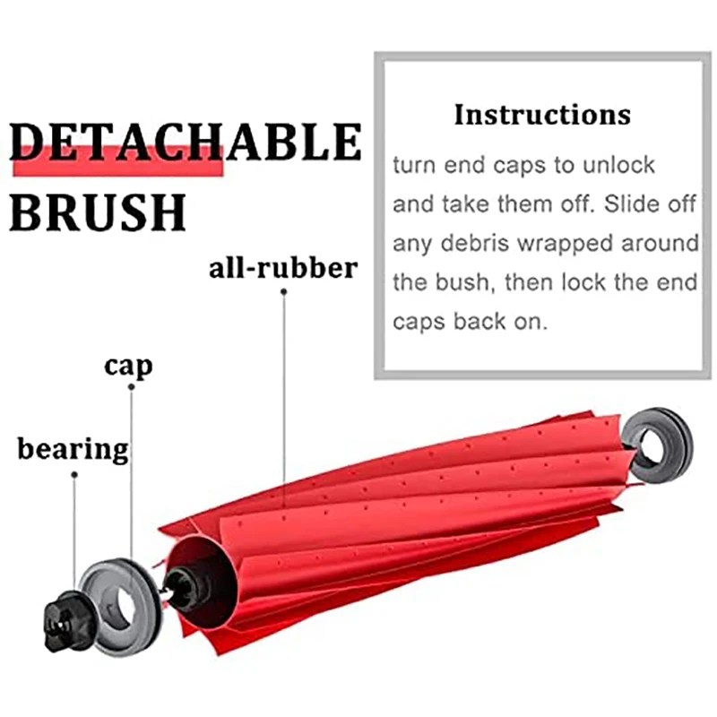 

Main Brush for Roborock S7 T7 T7S T7Plus T7SPlus Detachable Roller Brush Robot Vacuum Cleaner Accessories