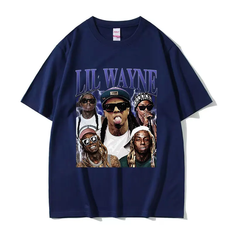 Лимитированная футболка с рисунком Lil Wayne мужские винтажные футболки в стиле