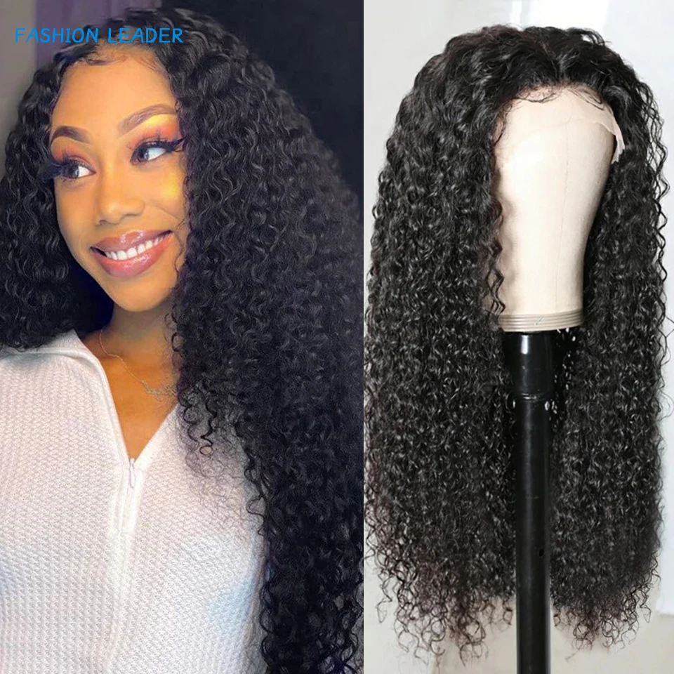 

30 Inch Kinky Curly Wig 13x4 Transparent Lace Front Human Hair Wigs 180% Remy Indian Hair 4x4 Curly Lace Closure Wig