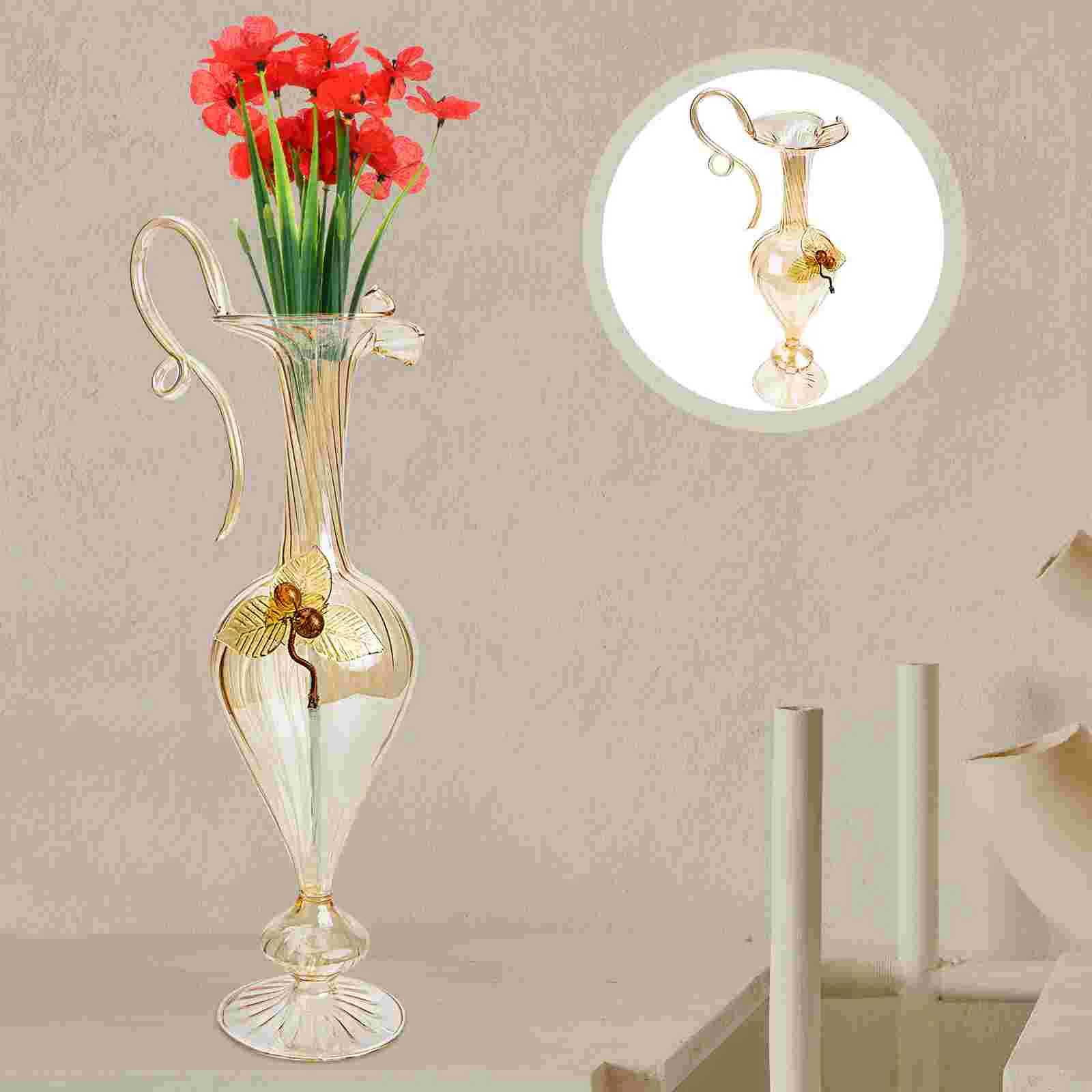 

Creative Glass Flower Pot Delicate Flower Container Hydroponics Flower Planter