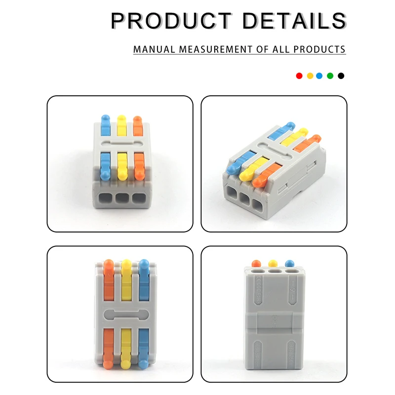 10 шт Мини Быстрые соединители проводов 222 SPL клеммный блок 2 3 Pin проводниковый