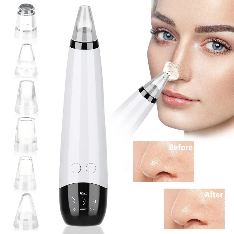 

Electric Blackhead Remover Facial Nose Cleansing Pore Acne Cleanser Pore Vacuum Cleansing Tool Blackhead Instrument USB Charging