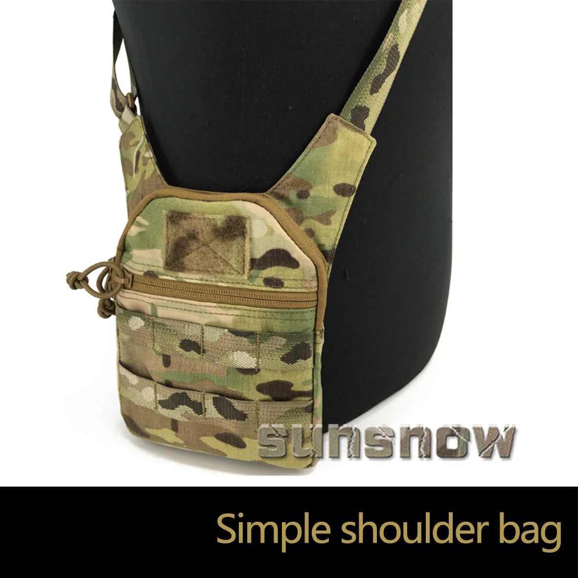 

[Made of Sun Snow] Simple Shoulder Messenger Bag Military Fan Small Shoulder Bag High-end Tactical Customization