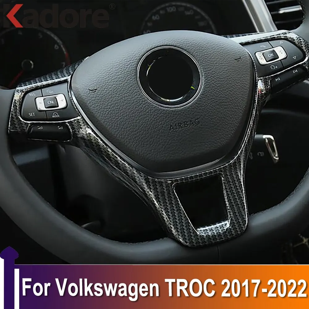 Защитный чехол на руль для Volkswagen T-Roc TROC 2017 2018 2019 2020 2021 2022