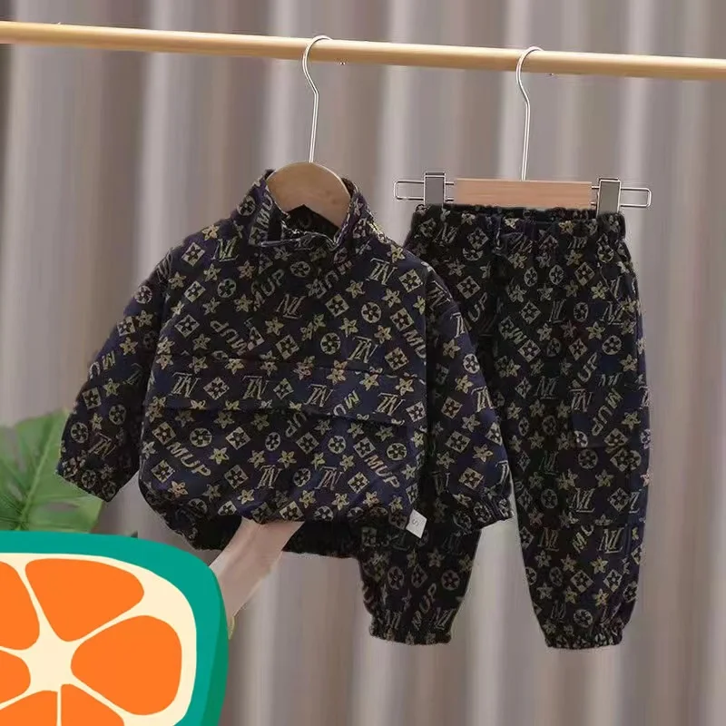 Корейские наряды для маленьких мальчиков и девочек новинка весна-осень футболка