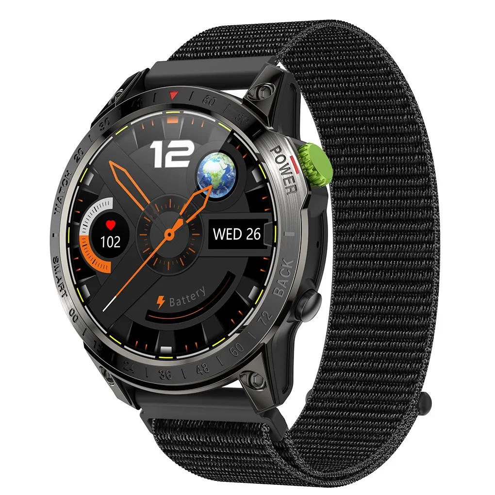 

2023 1.45 Inch AMOLED 412*412 Screen Smart Watch Men Rugged Military BT Call 3ATM Waterproo 100 Sport Fitness Tracker Smartwatch