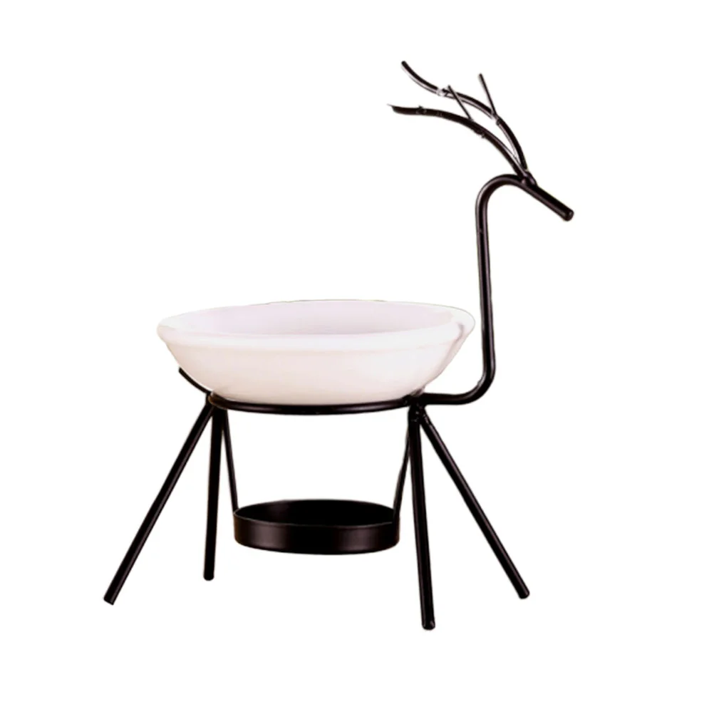 

Burnercandle Holder Wax Oil Deer Aroma Iron Wedding Reindeer Christmas Candlestick Ash Catcher Plate Decoration Melt Warmer
