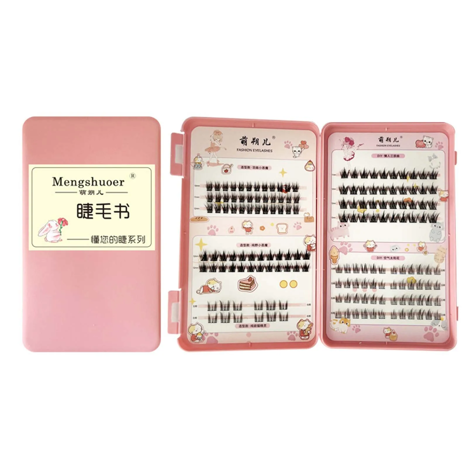 

Simulation Grafted False Eyelashes Book DIY Fluffy Effect Lightweight Eyelashes for Beauty Blogger Makeup Lover SP99