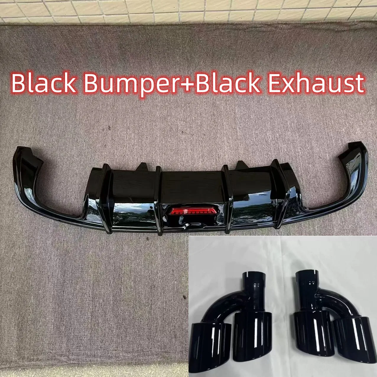 

Диффузор заднего бампера для Audi A5 S-Line S5 B9 Sport 2017 2018 2019 2020 4-дверный автомобильный диффузор-спойлер с выхлопом (не для 2 дверей)