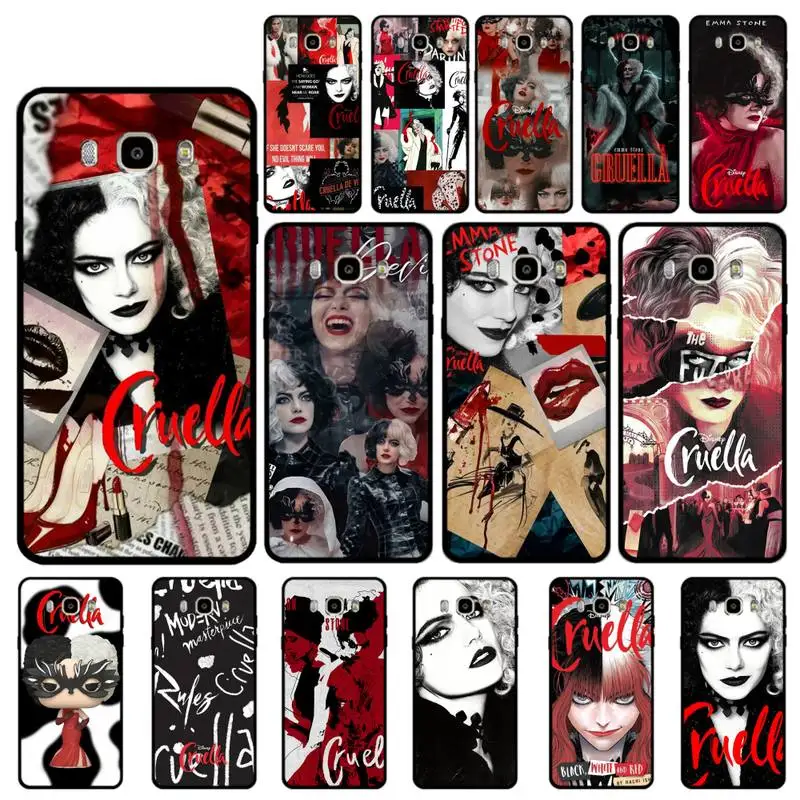 

Disney Modern Movie Bad Girl Cruella Phone Case for Samsung J 4 5 6 7 8 prime plus 2018 2017 2016 J7 core