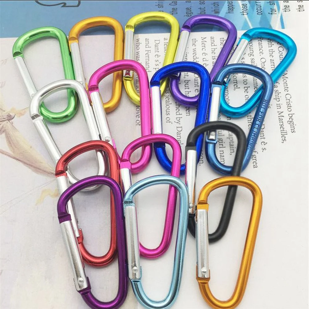 10 шт. D-образный карабин из алюминиевого сплава сверхмощный легкий