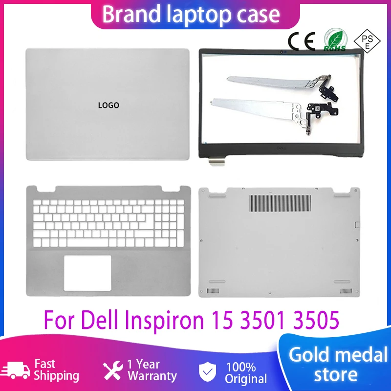

New Original For Dell Inspiron 15 3501 3505 Laptop LCD Back Cover Front Bezel Palmrest Hinge Bottom Case 09F6PT 064D8T 3501 3505