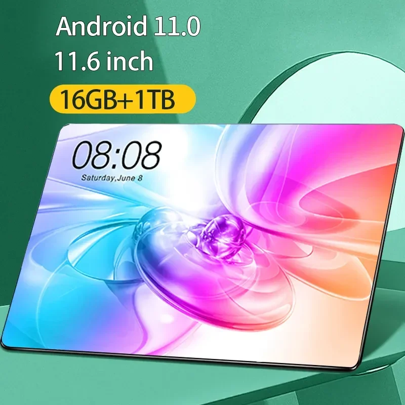 

5G New Global Version 11.6 Inch Tablet Android 16GB RAM 1TB ROM Android 11 MTK6797 8800mAh Network Bluetooth WIFI Dual sim card
