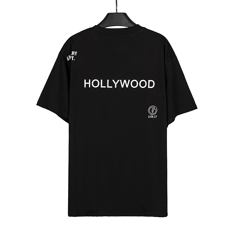 

GALLERY DEPT 2023 Summer New Fashion T-Shirt Graphic Men Hip Hop Street Cotton T Shirt Gym Short Shirt Crew Neck Sportswear