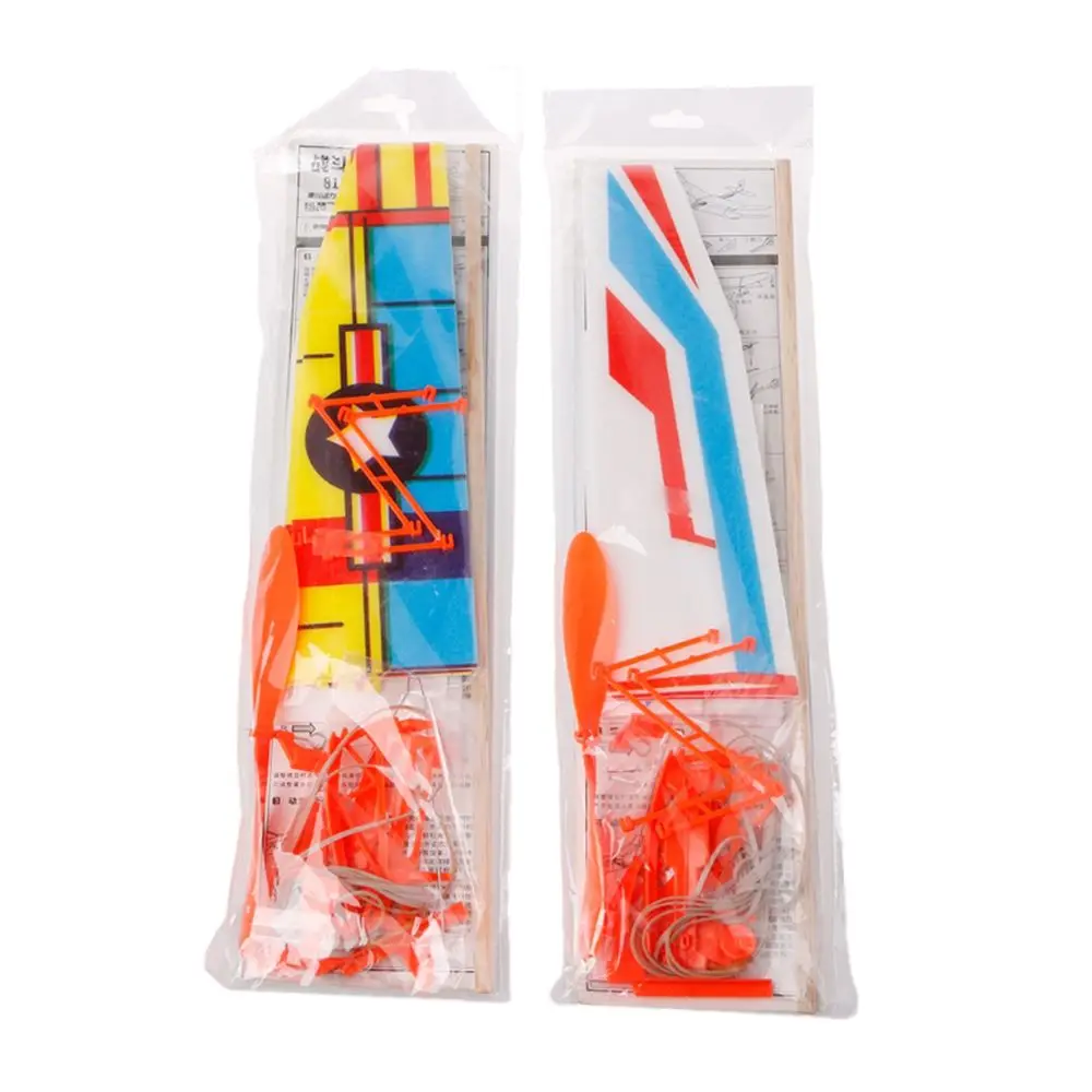 DIY ручной запуск Летающий планер летающие самолеты эластичная резиновая лента с