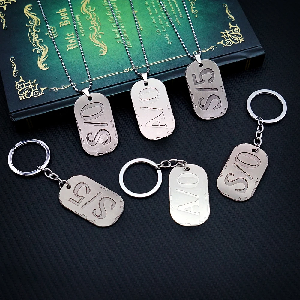 

GANGSTA S0 S5 A0 Necklace for Women Men Dog Tag Metal Necklaces Anime Jewelry Pendant Chains Choker Collares Gift