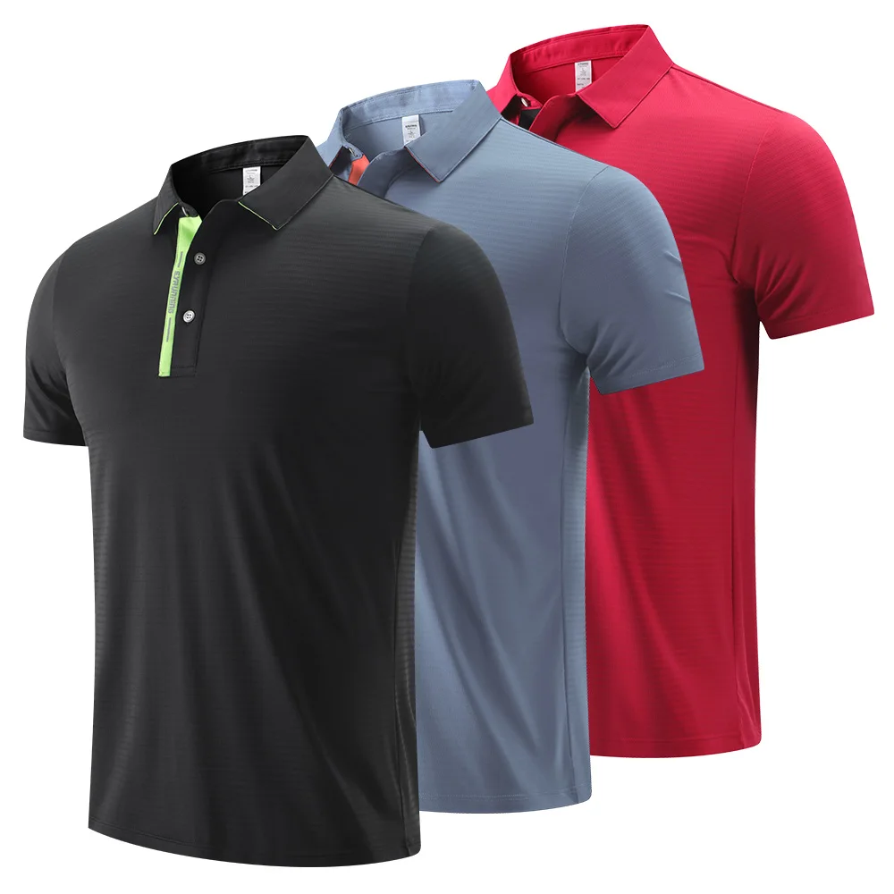 Высококачественная рубашка-поло для гольфа быстросохнущая Спортивная футболка