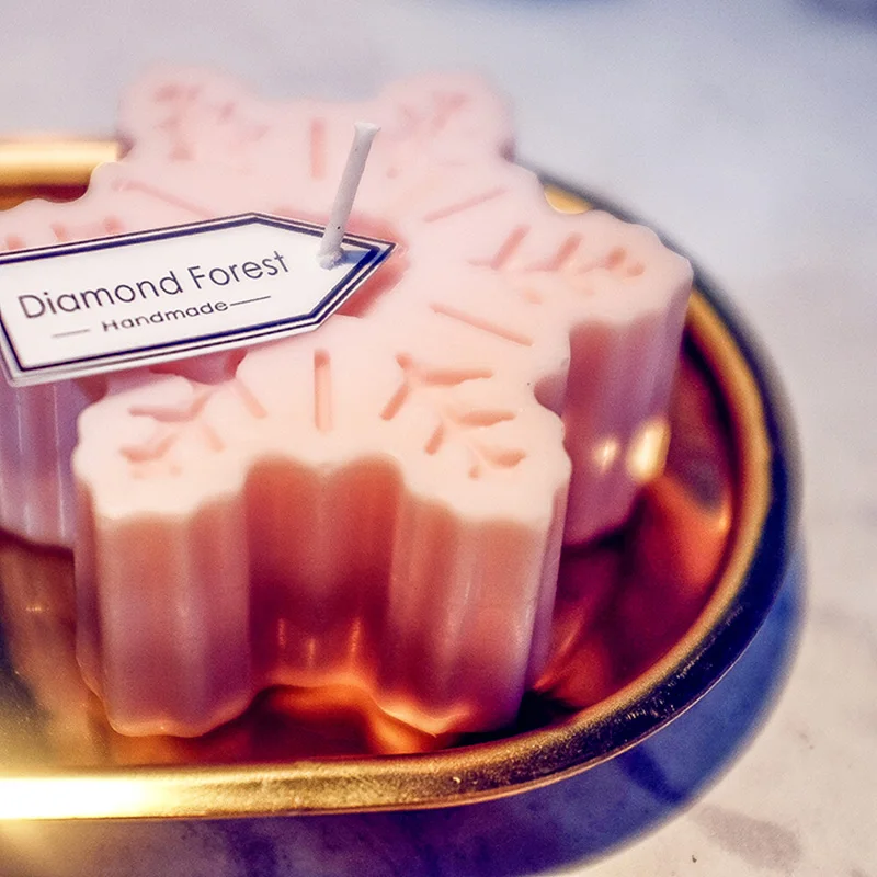 Рождественская Снежинка ароматерапия форма для свечей штукатурка вечерние