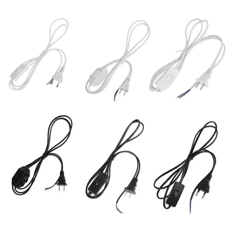 

LED Lamp Dimmer Switching Power Cord Wire Extended Line Cable Accessories for Table Light Button LED Lamp EU/US Plug