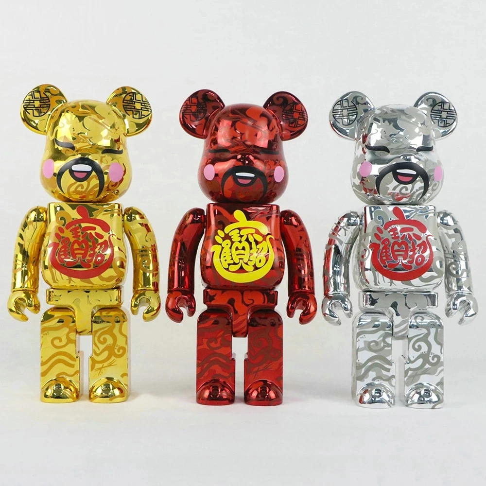 

28 см Bearbricked 400% жестокий медведь статуи скульптуры фигурки украшения для гостиной украшение для стола новогодний декор