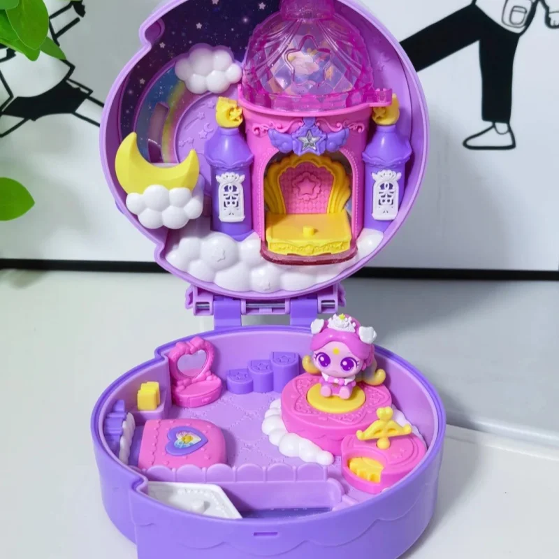 Фото ГОРЯЧАЯ НОВИНКА! Серия Teenieping Moonlight Cottage Treasure Box: Волшебная фигурка-игрушка, модель куклы из аниме, подарок на день рождения №2