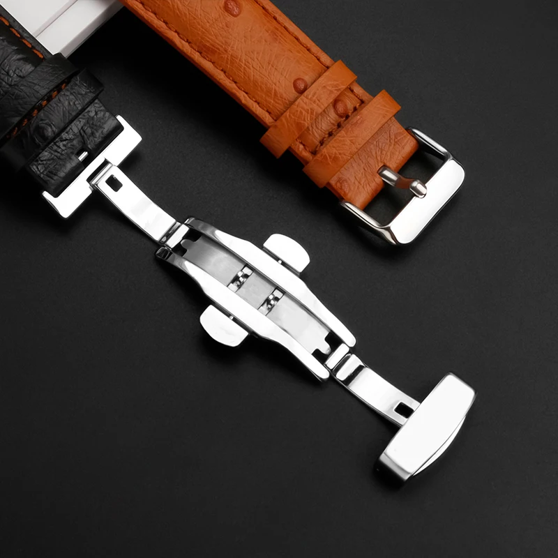 Ремешок мужской для часов универсальный браслет из воловьей кожи с рисунком