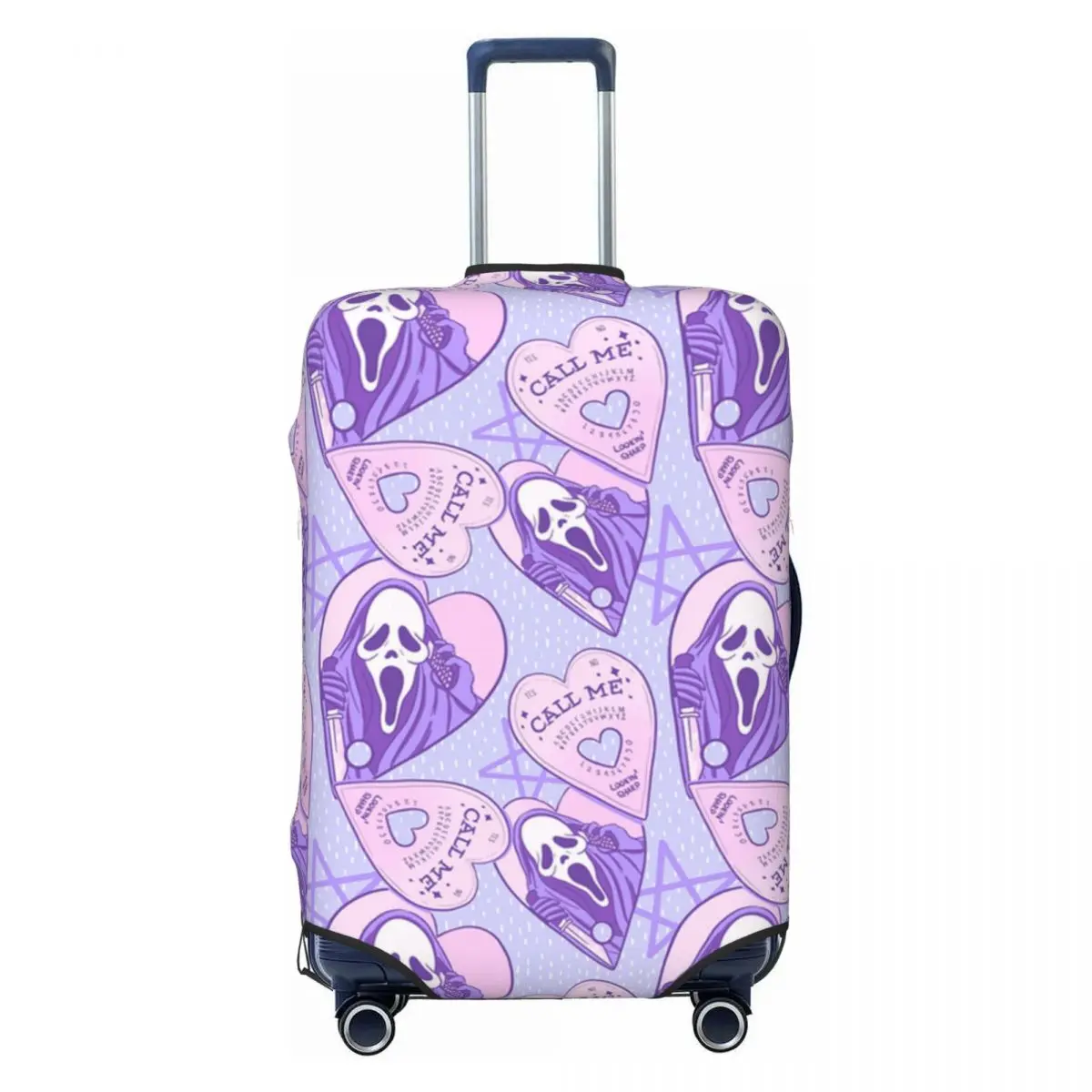 

Cute Horror Movie Scream Luggage Cover Protector Elastic Halloween Ghost Killer Travel Suitcase Covers