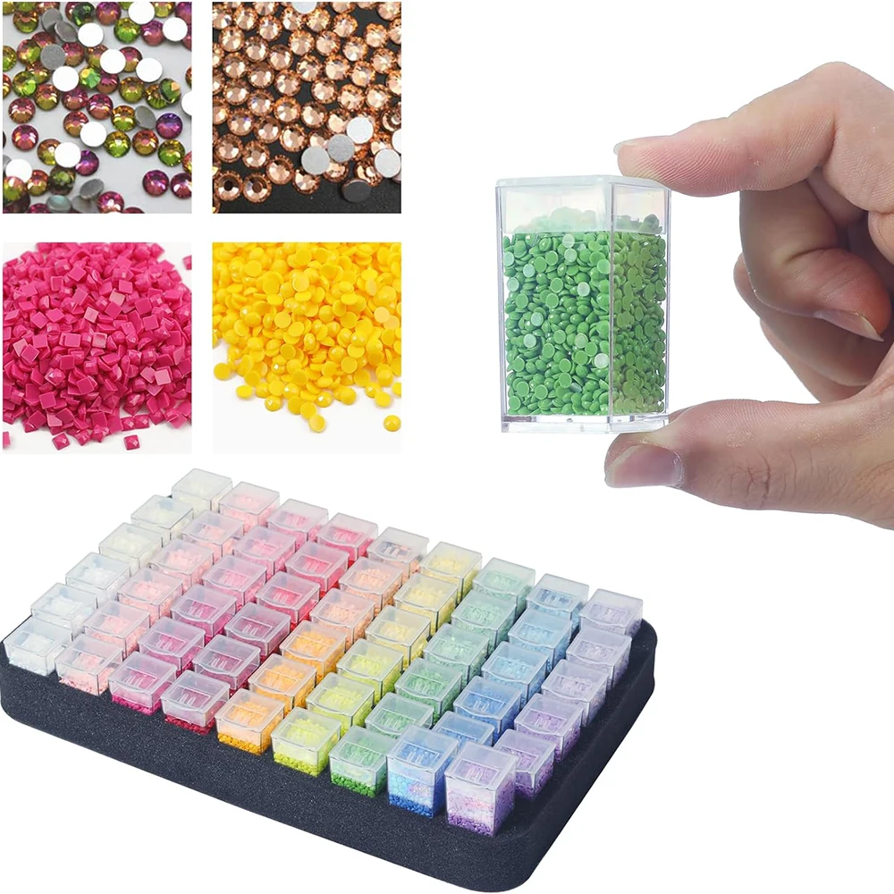 HOMFUN 54-слотовый набор сумок для хранения алмазной живописи аксессуаров