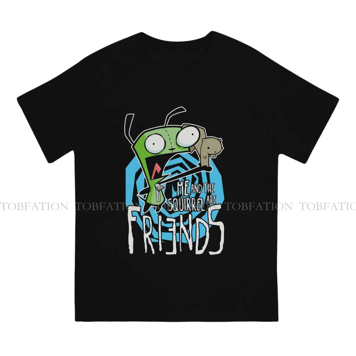 Мужская футболка с круглым вырезом свободного покроя