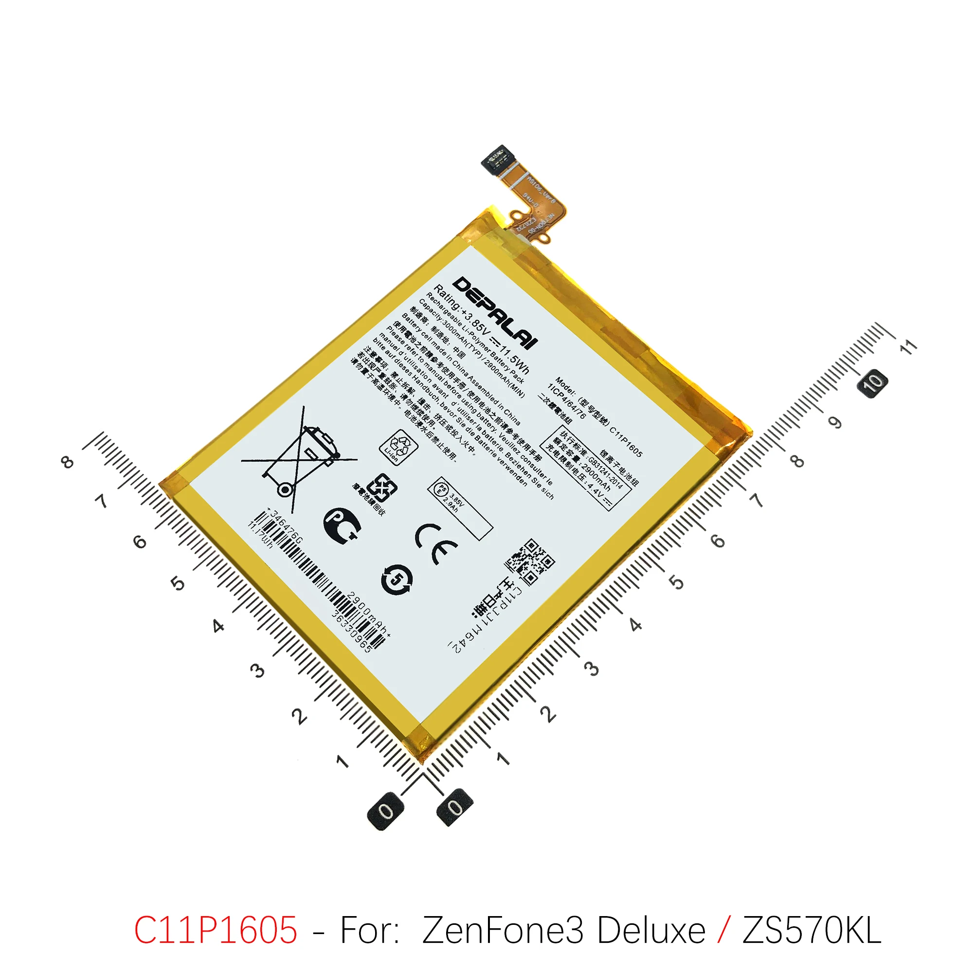 C11P1511 C11P1603 C11P1605 для Asus Zenfone 3 ZE552KL ZS550 ZS570KL Deluxe Laser ZC551KL Батарея C11P1606 Bateria