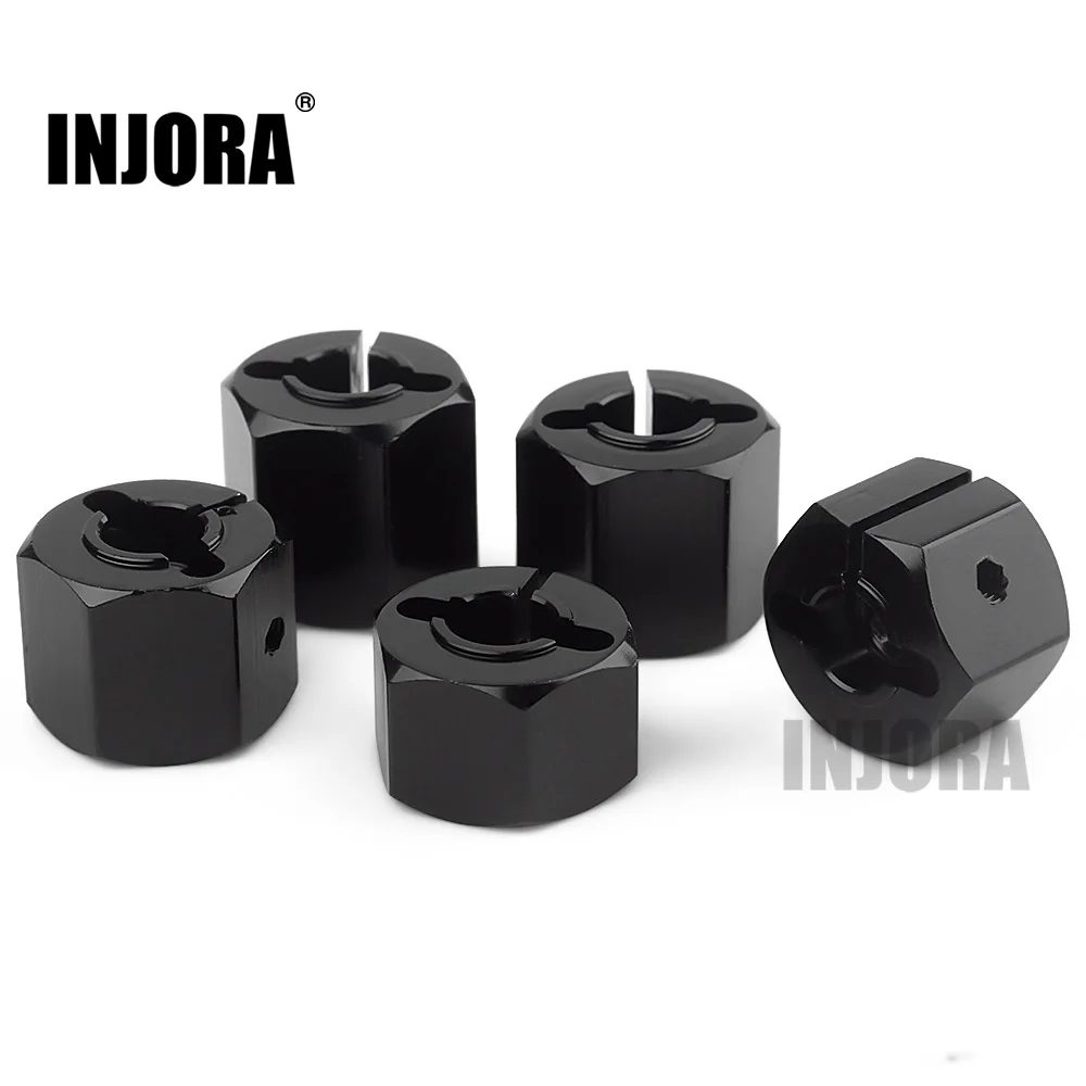 

INJORA 4Pcs 12MM Wheel Hex Hub Thickness 7/8/9/10/11/12mm for 1/10 RC Crawler Axial SCX10 90046 Tamiya MST UTB18