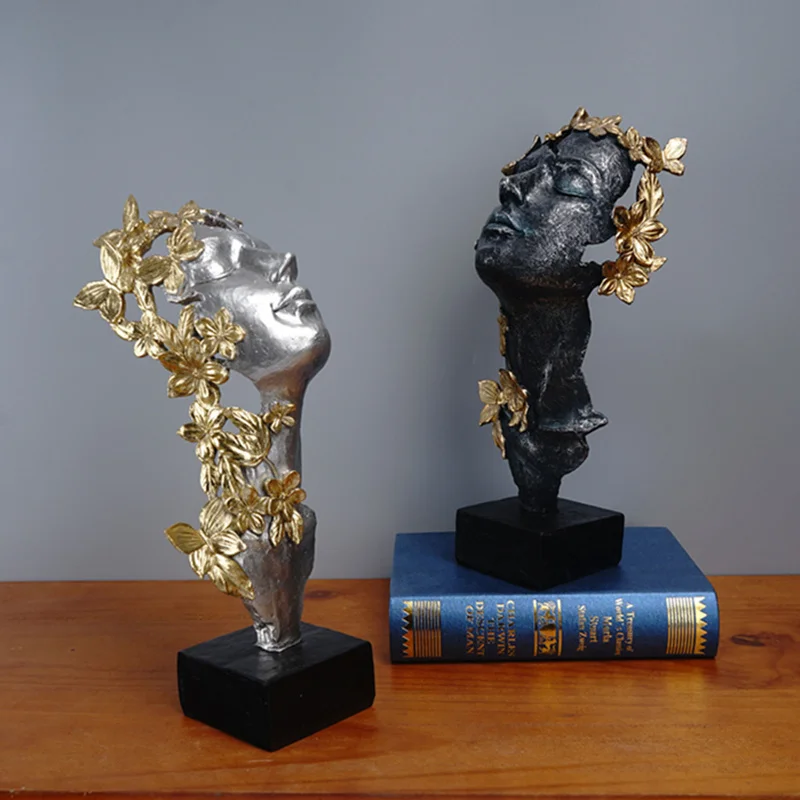 

Butterfly Resin Girl Statues Creative Goddess Figure Figurines For Interior Modern Desk Home Decor Accessories Gifts